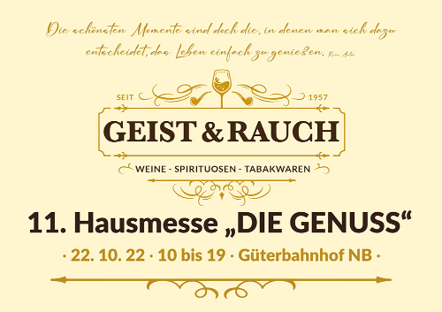 11. Hausmesse "Die Genuss" von GEIST&RAUCH - Britta Wutschke 11. Hausmesse "Die Genuss" von GEIST&RAUCH - Britta Wutschke
