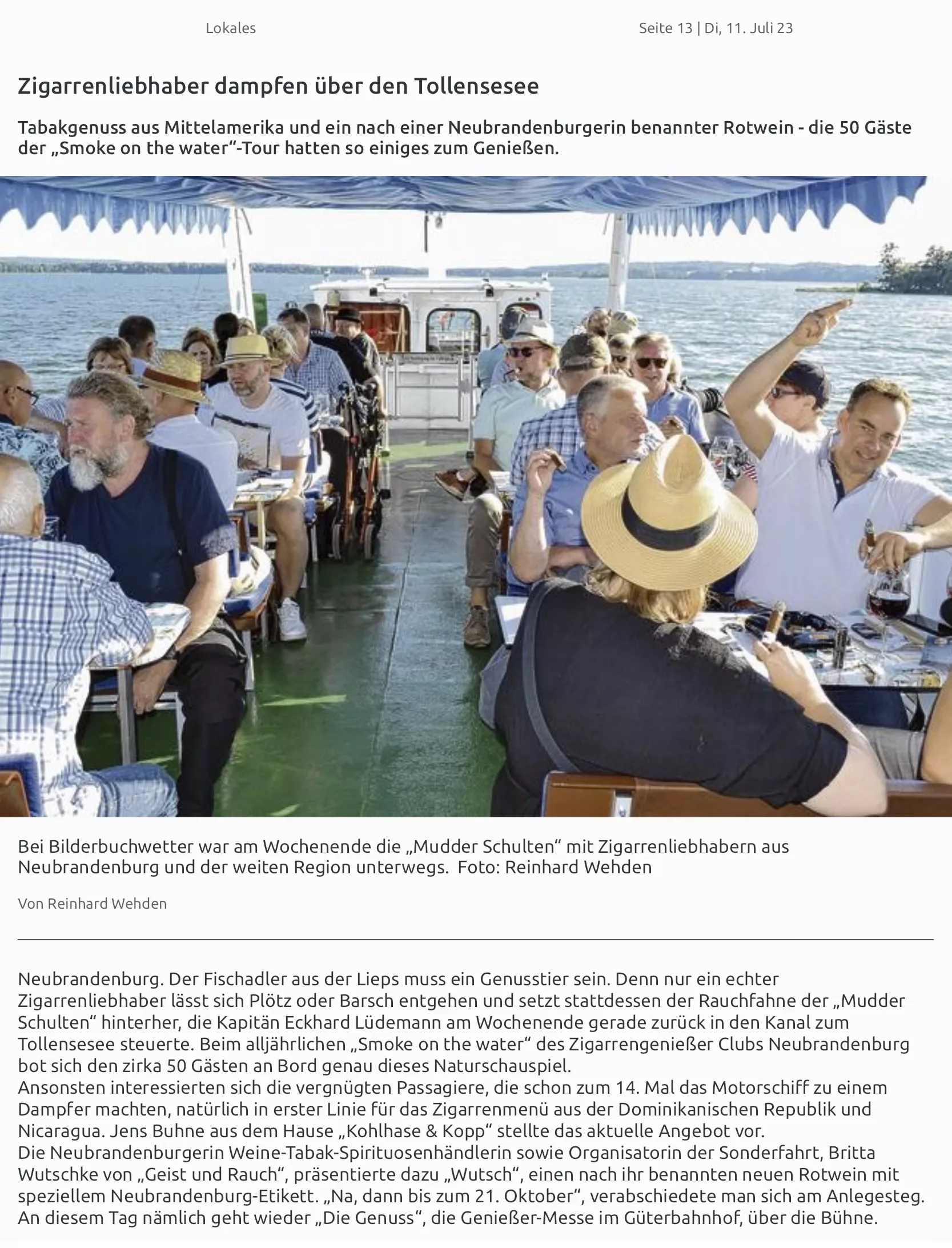 Nordkurier vom 11.07.2023 Nordkurier vom 11.07.2023