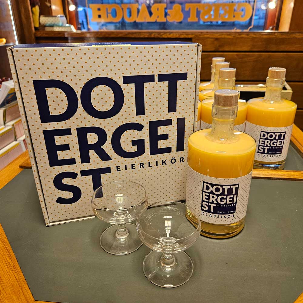 Dottergeist mit Geschenkkarton