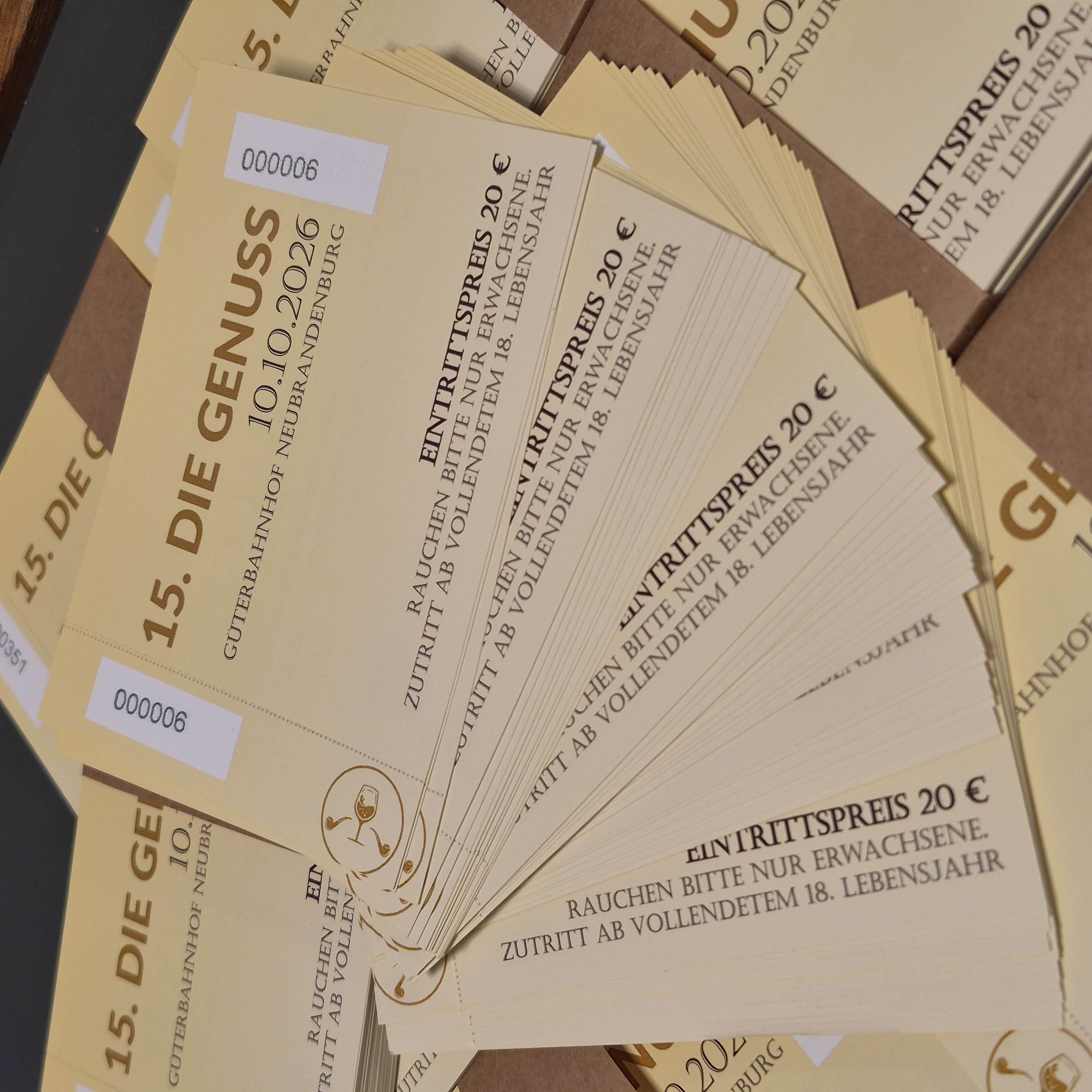 Eintrittskarte zur 15. DIE GENUSS